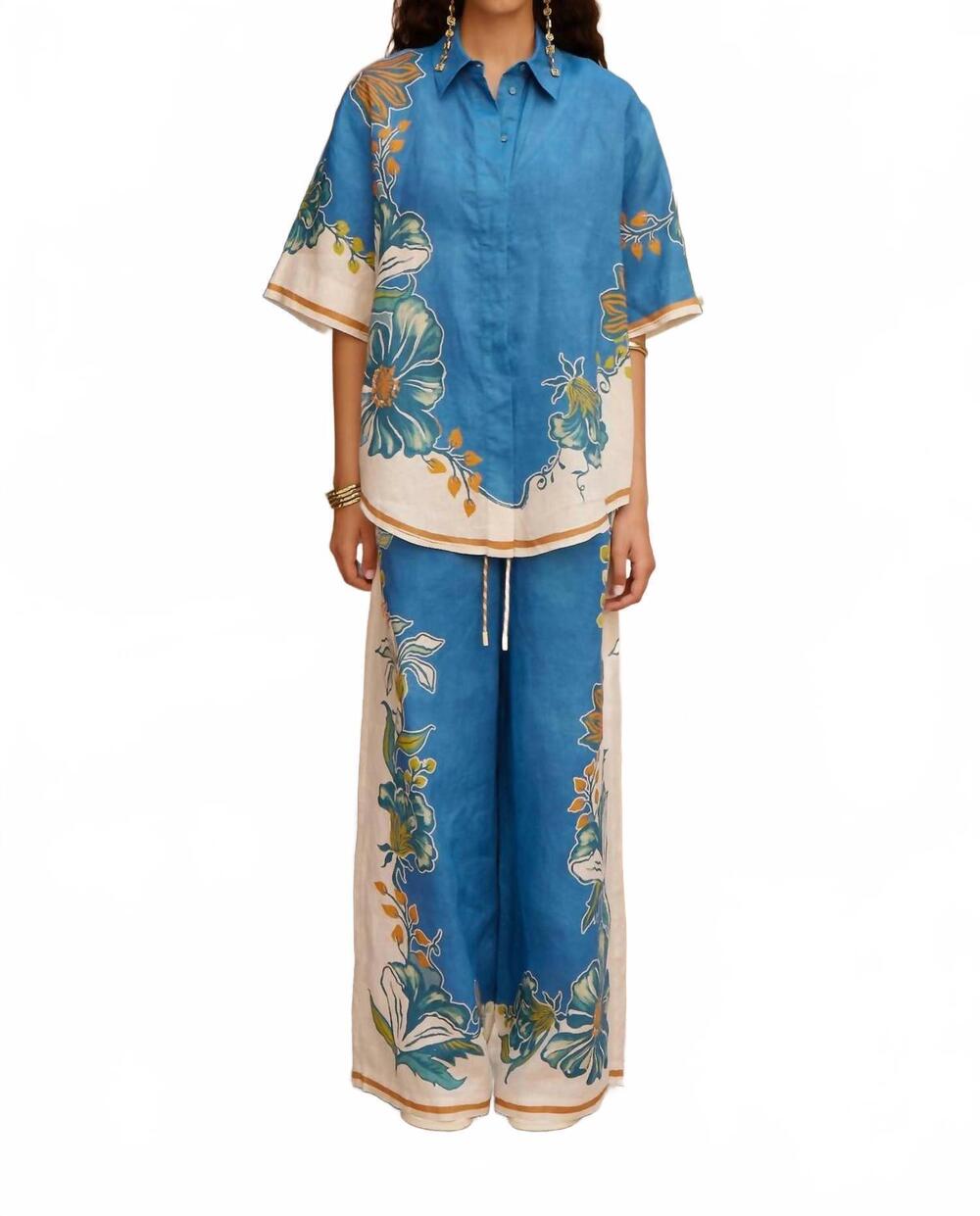 NEW ALEMAIS luda shirt in blue
